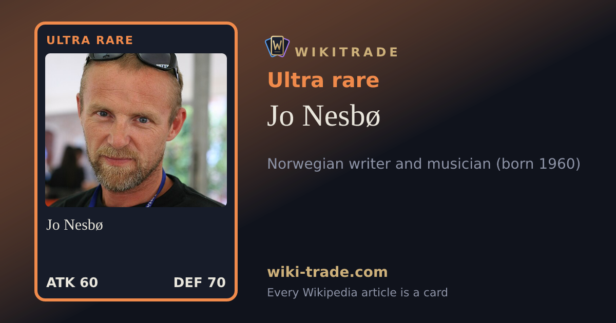 Jo Nesbø — Ultra rare card