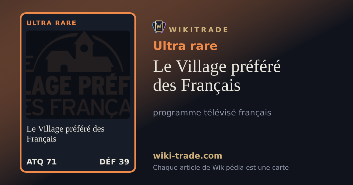 Le Village préféré des Français — carte Ultra rare