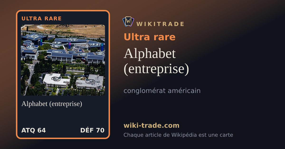 Alphabet (entreprise) — carte Ultra rare
