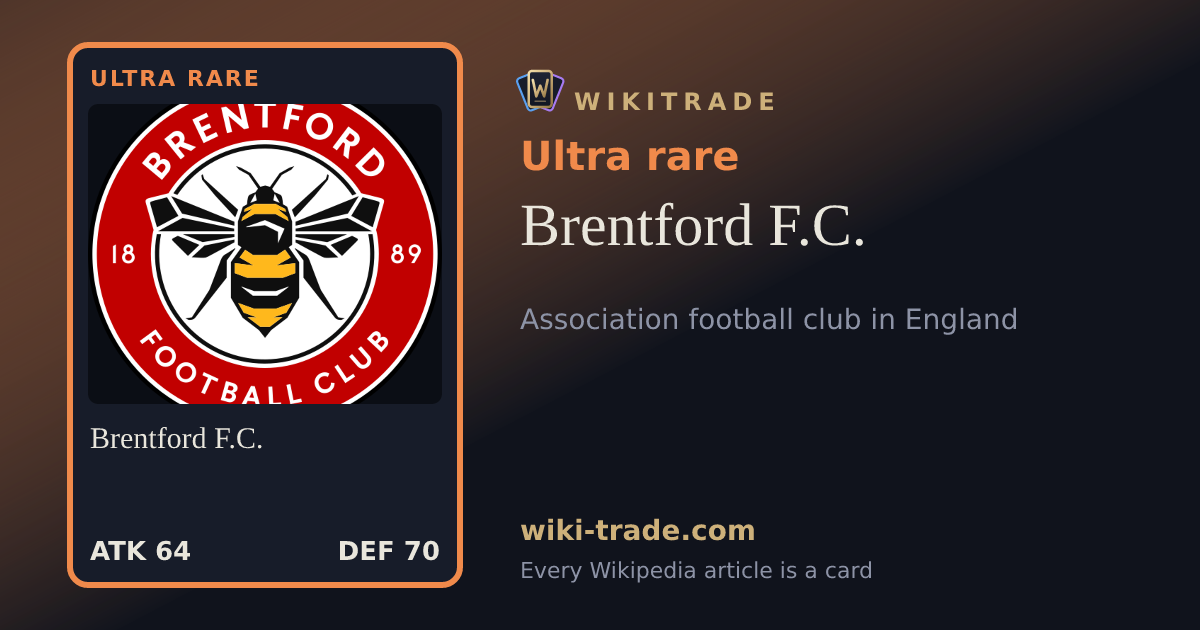 Brentford F.C. — Ultra rare card