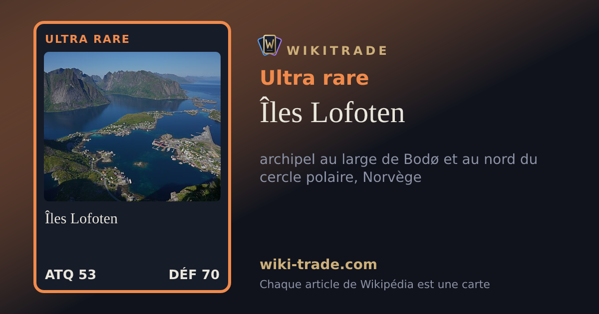 Îles Lofoten — carte Ultra rare