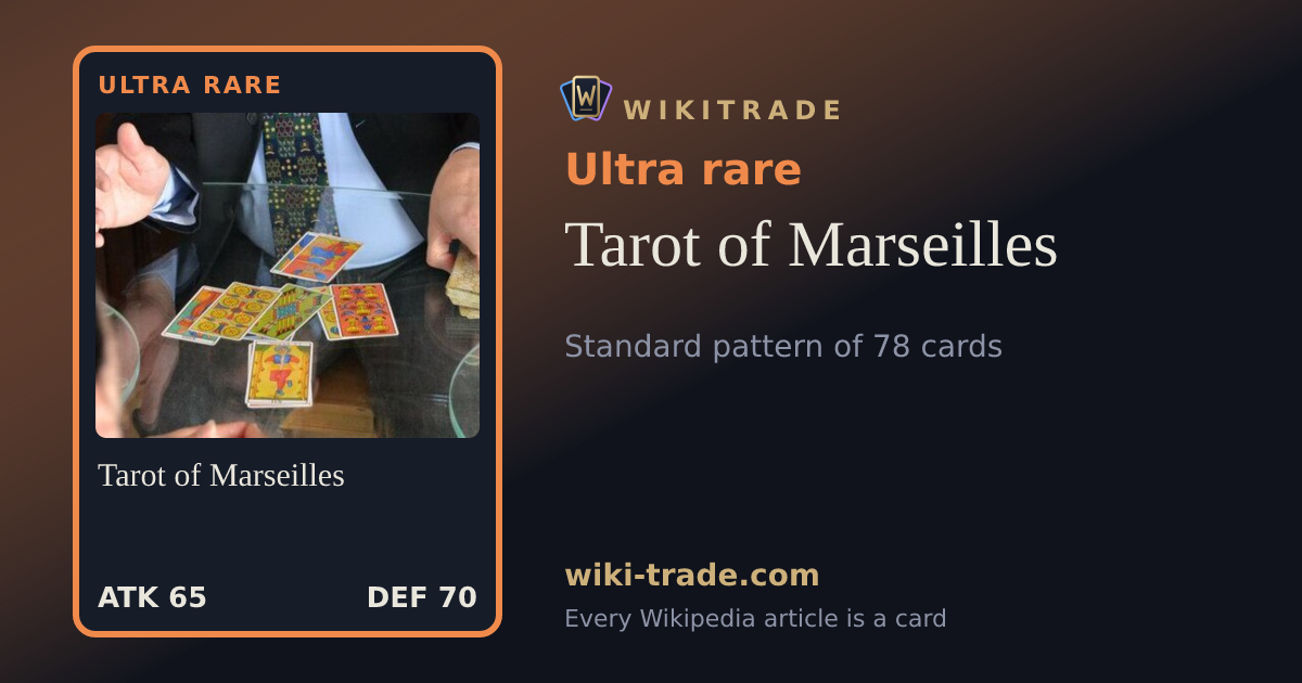 Tarot of Marseilles — Ultra rare card