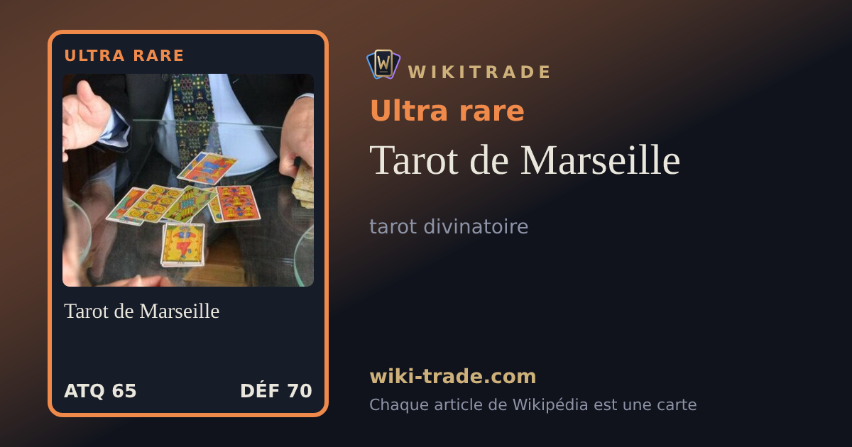 Tarot de Marseille — carte Ultra rare