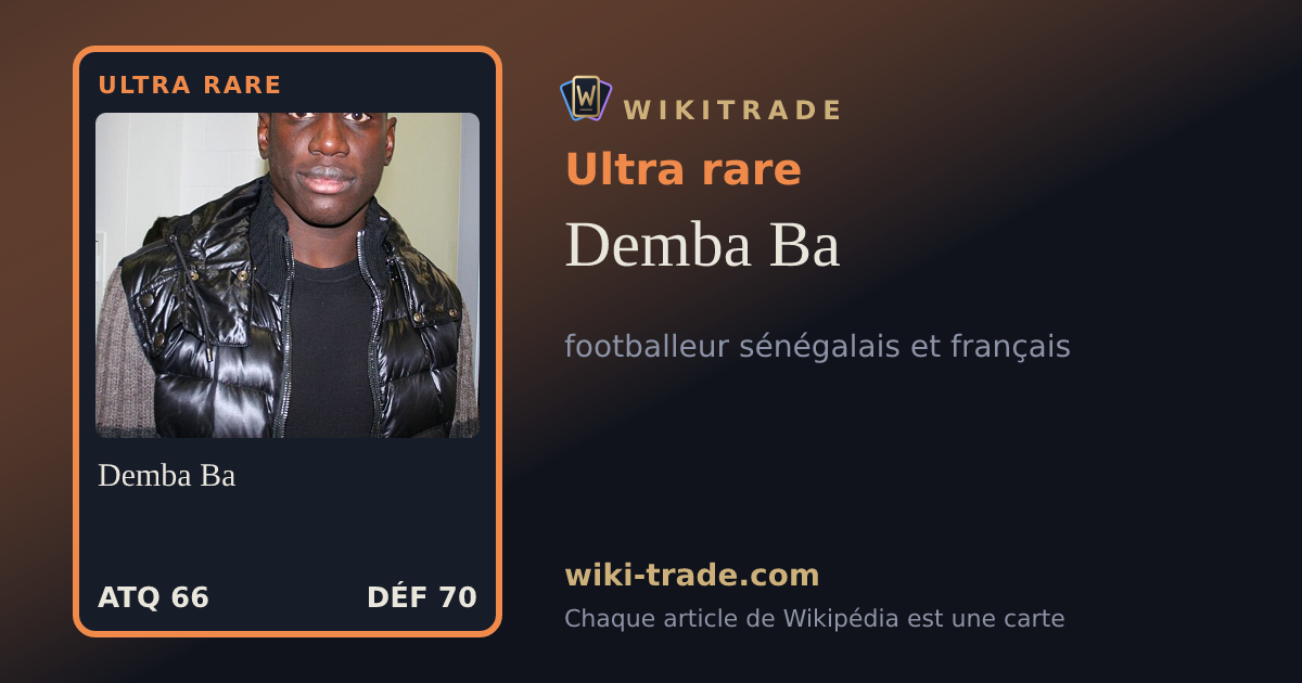 Demba Ba — carte Ultra rare