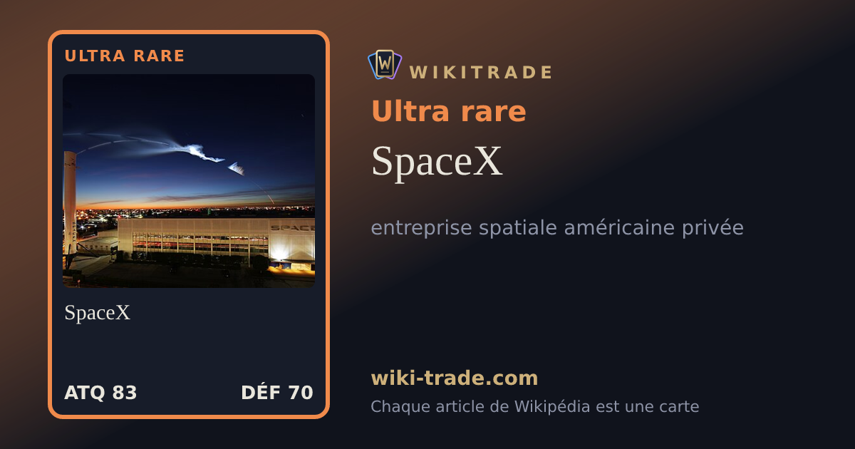 SpaceX — carte Ultra rare