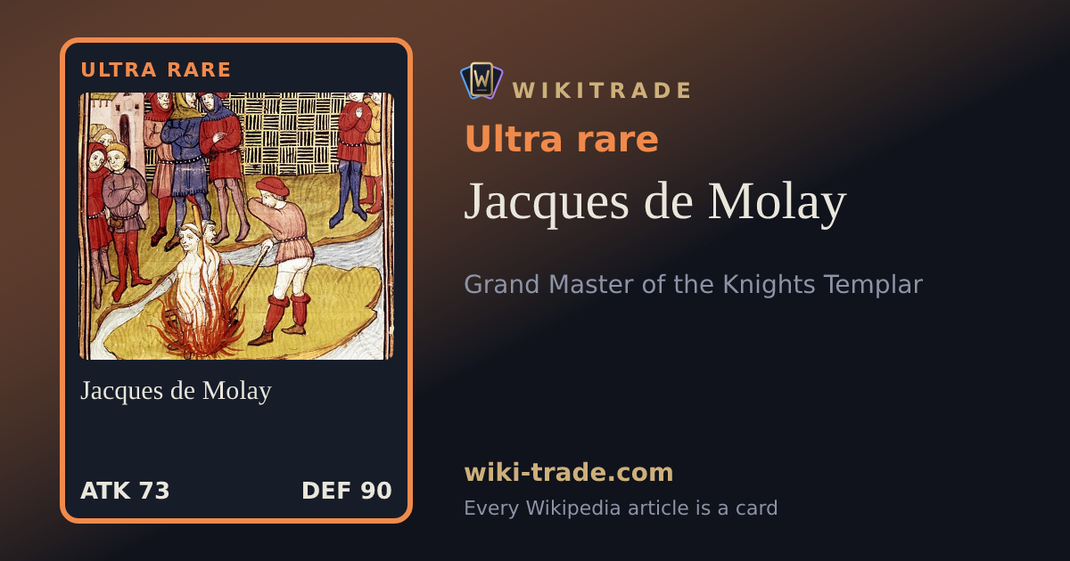 Jacques de Molay — Ultra rare card