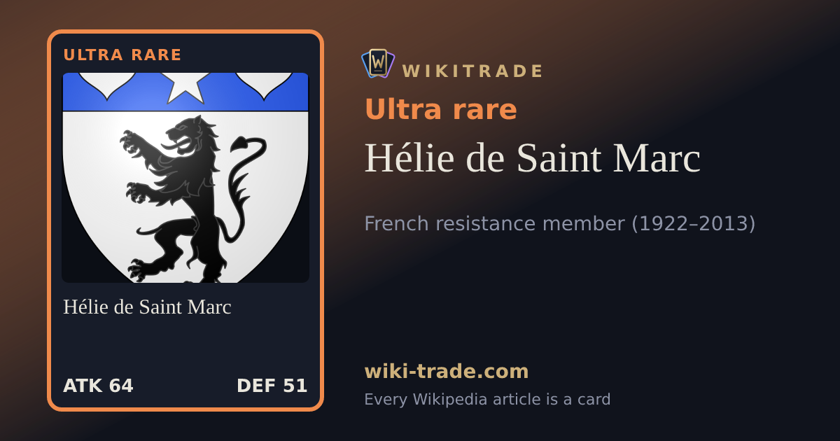 Hélie de Saint Marc — Ultra rare card