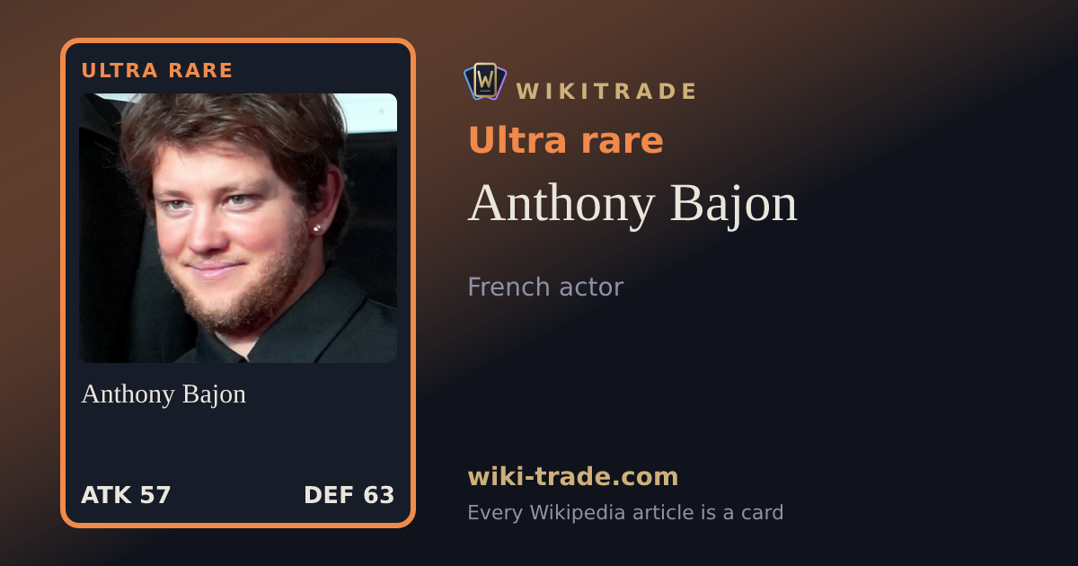 Anthony Bajon — Ultra rare card