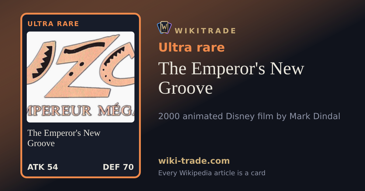 The Emperor's New Groove — Ultra rare card