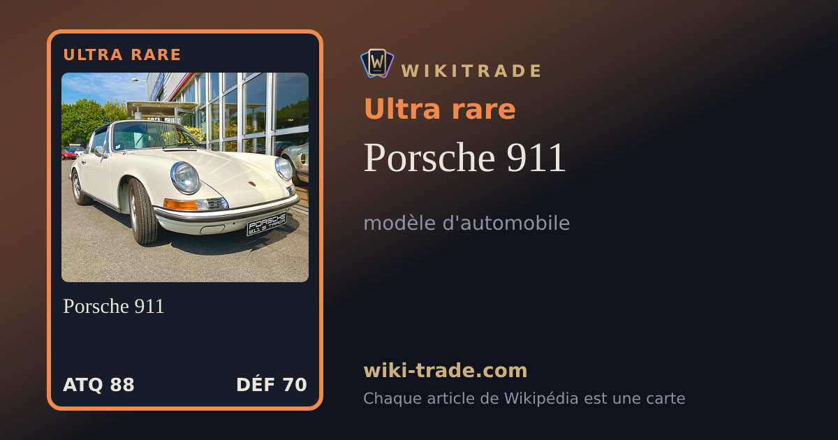 Porsche 911 — carte Ultra rare