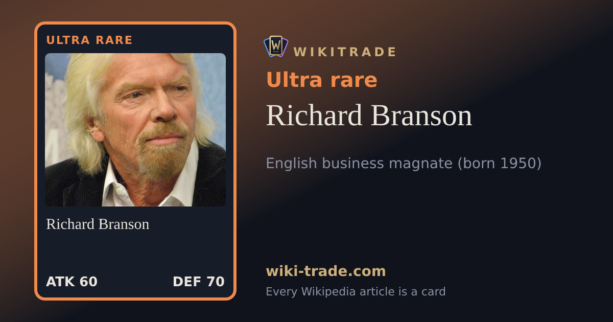 Richard Branson — Ultra rare card