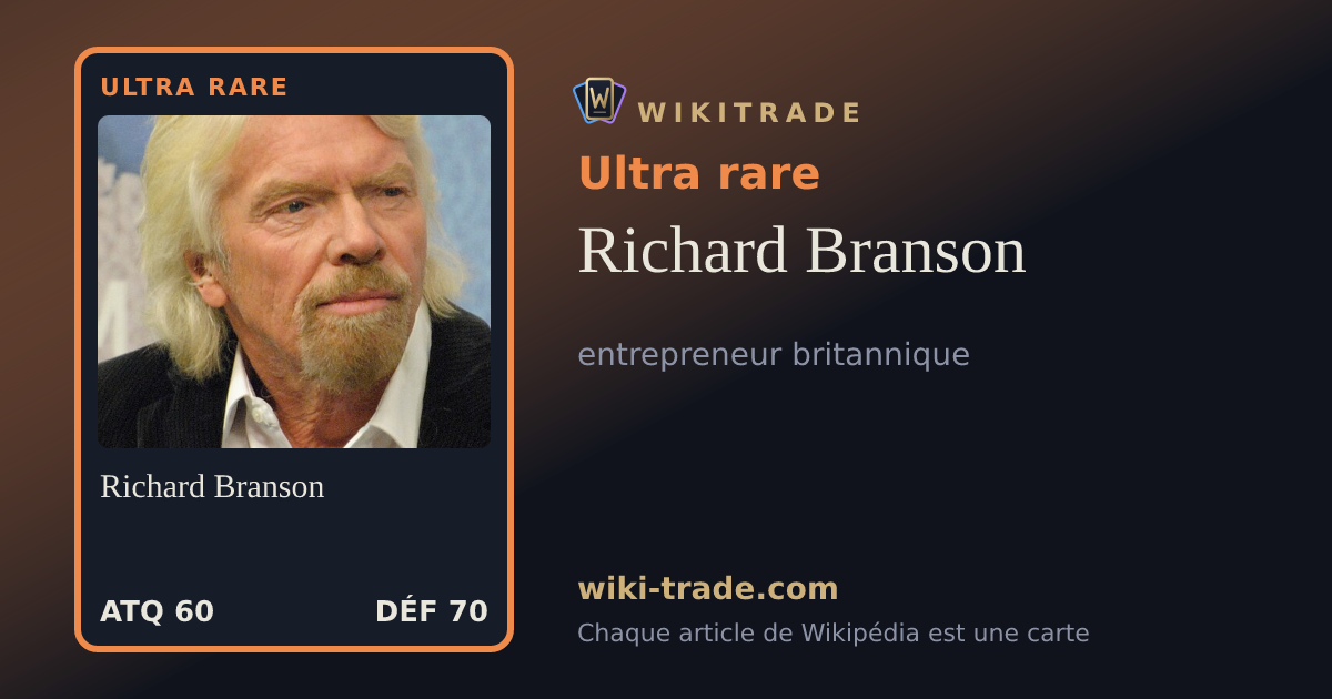 Richard Branson — carte Ultra rare