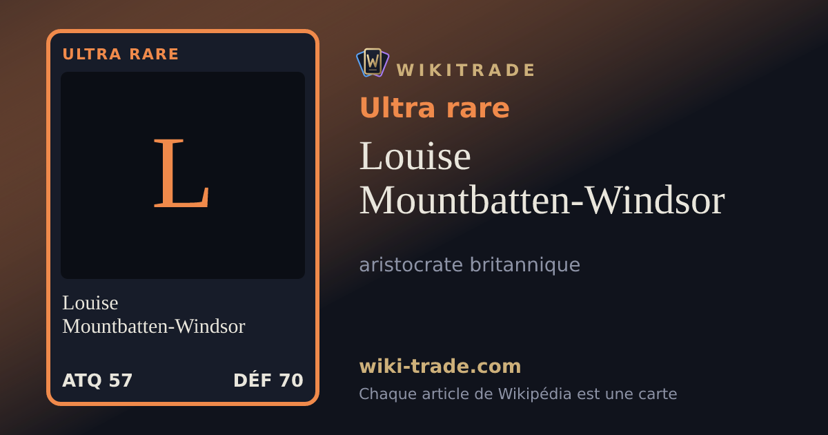 Louise Mountbatten-Windsor — carte Ultra rare