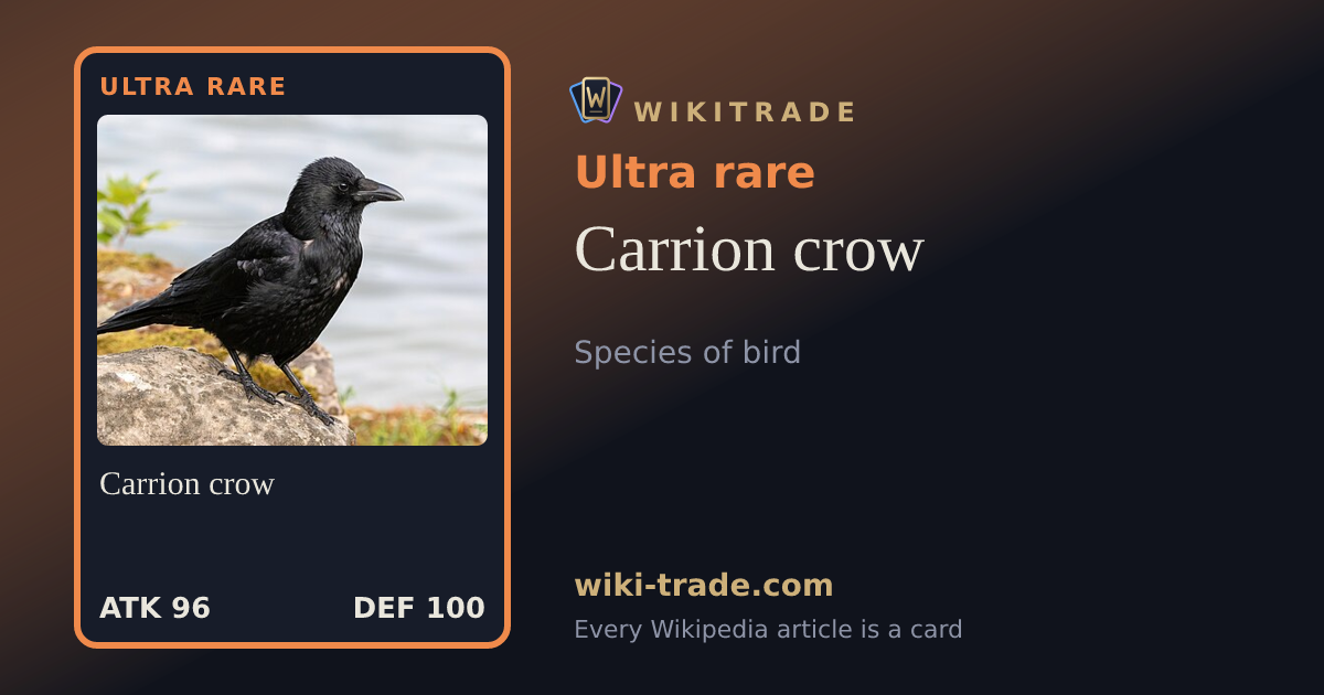 Carrion crow — Ultra rare card