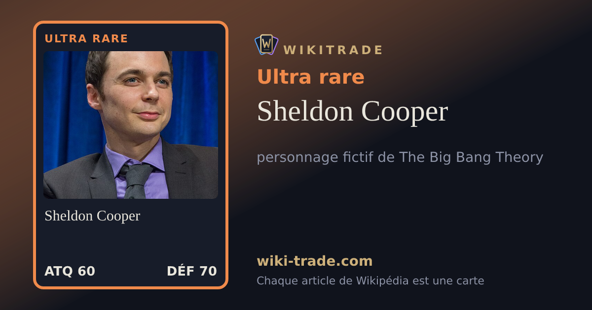Sheldon Cooper — carte Ultra rare