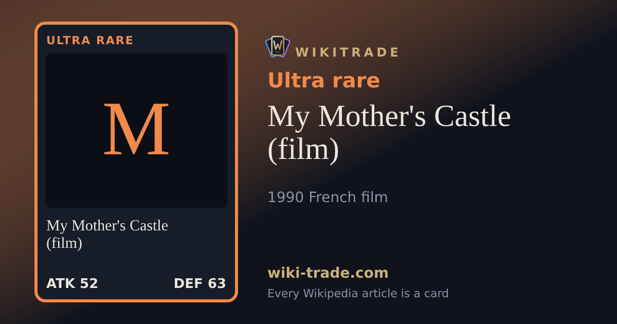 My Mother's Castle (film) — Ultra rare card
