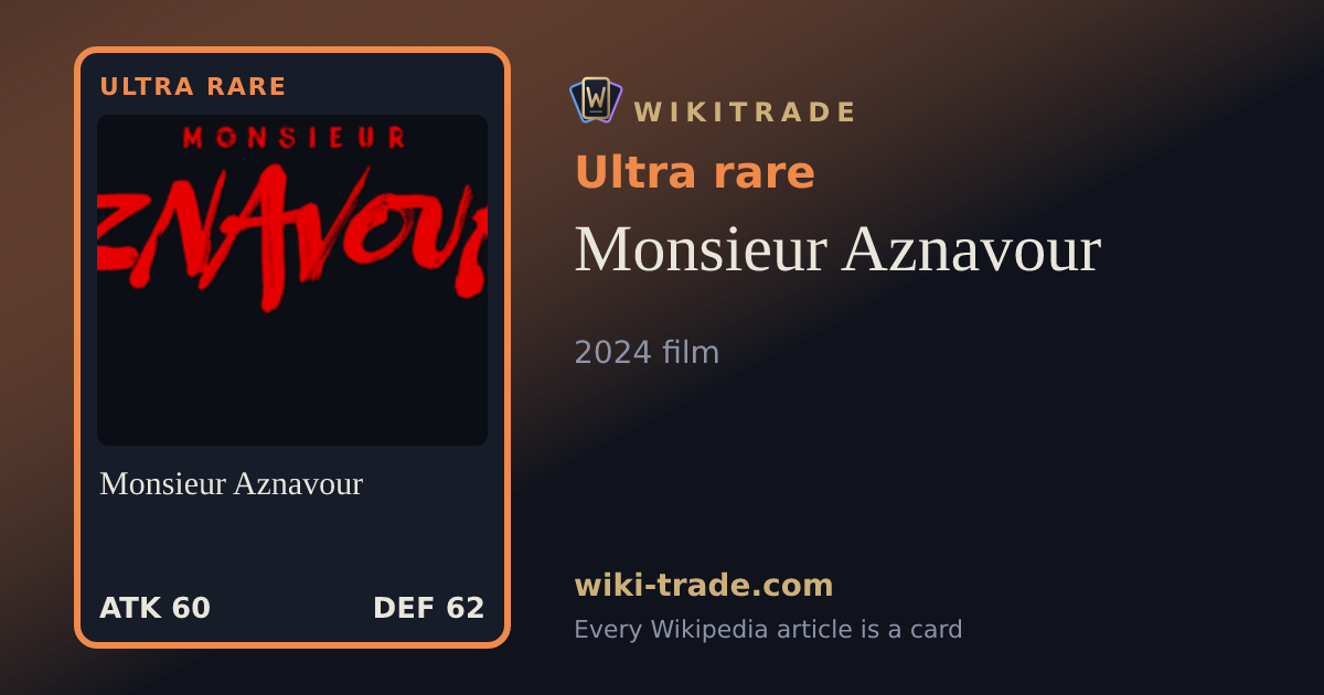 Monsieur Aznavour — Ultra rare card