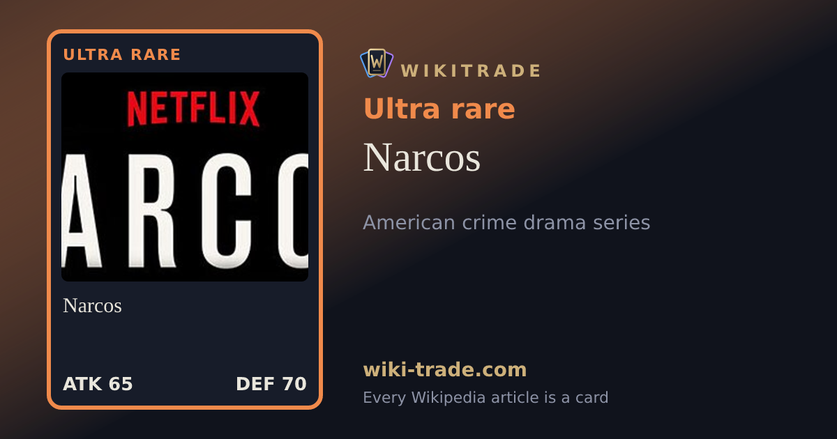 Narcos — Ultra rare card