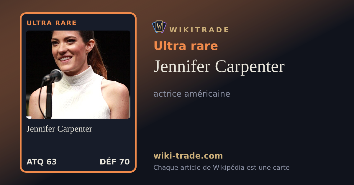 Jennifer Carpenter — carte Ultra rare