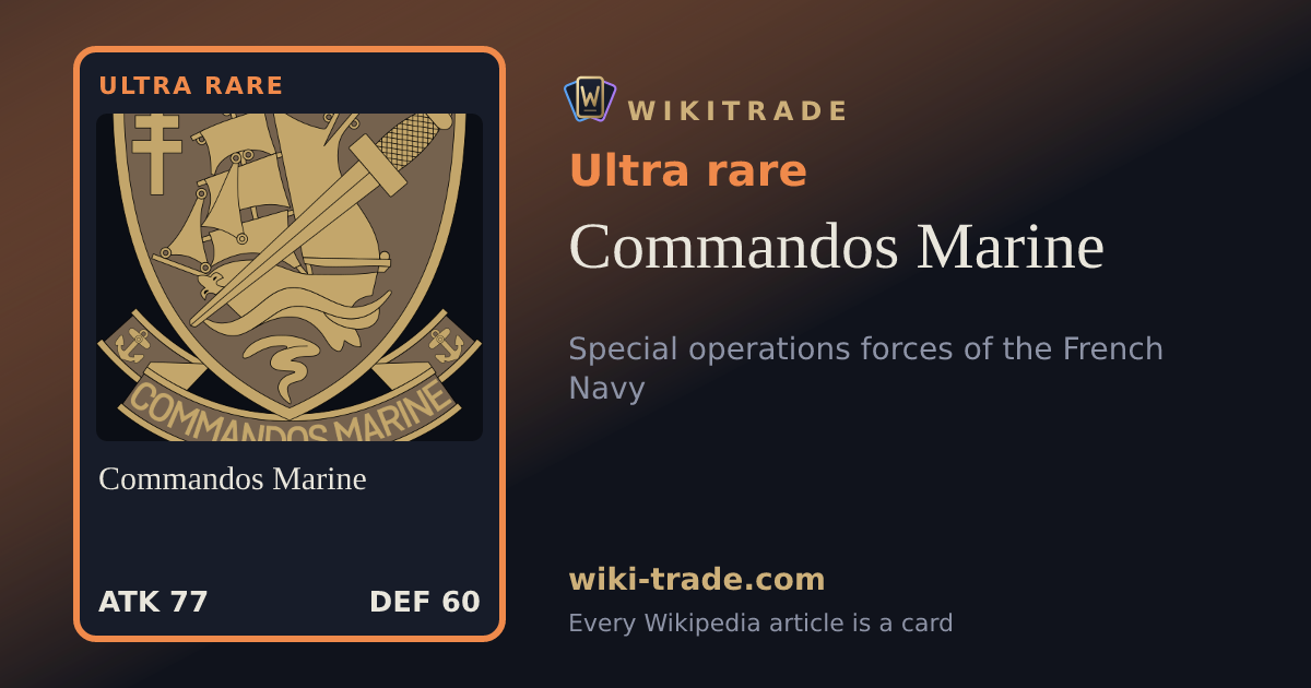 Commandos Marine — Ultra rare card