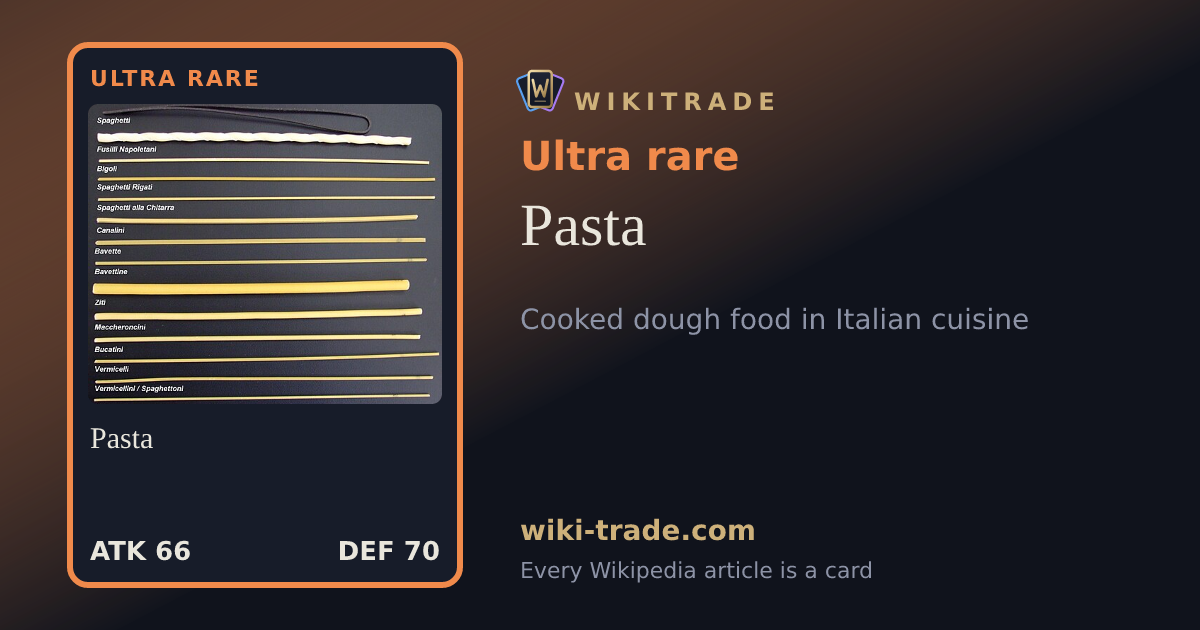 Pasta — Ultra rare card