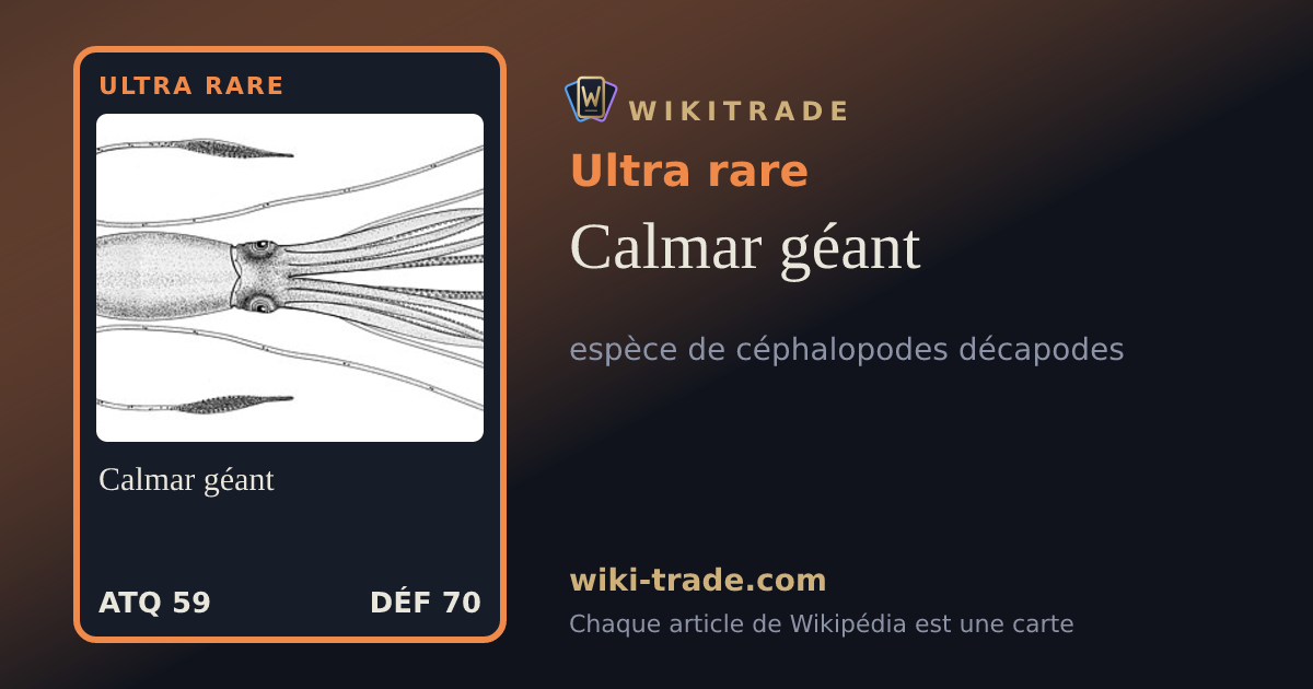 Calmar géant — carte Ultra rare