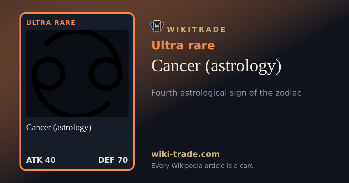 Cancer (astrology) — Ultra rare card