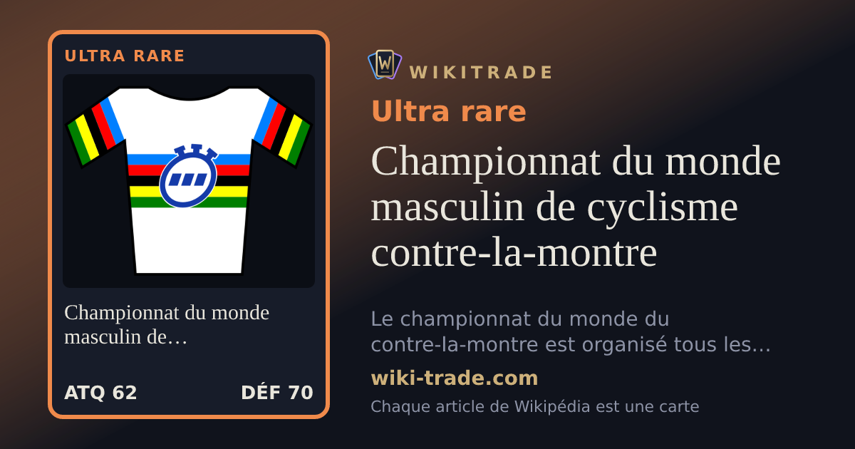 Championnat du monde masculin de cyclisme contre-la-montre — carte Ultra rare