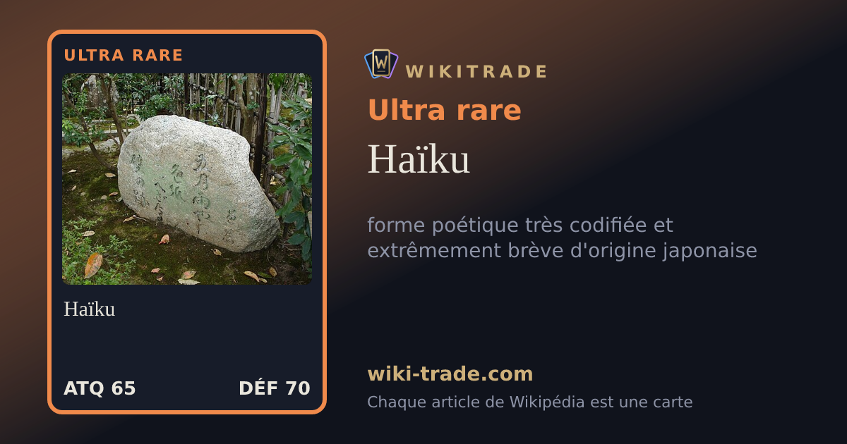 Haïku — carte Ultra rare