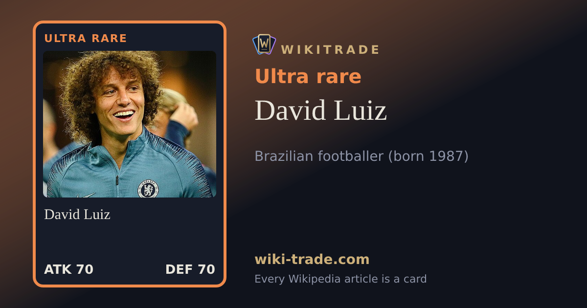 David Luiz — Ultra rare card