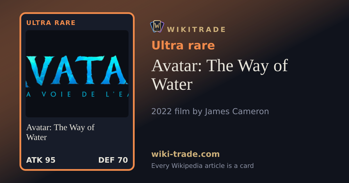 Avatar: The Way of Water — Ultra rare card