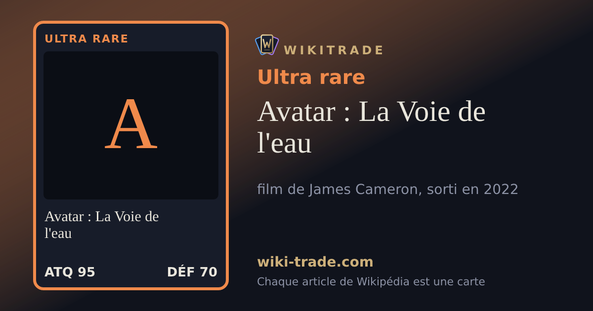 Avatar : La Voie de l'eau — carte Ultra rare