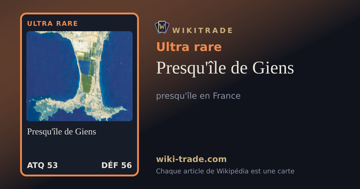 Presqu'île de Giens — carte Ultra rare