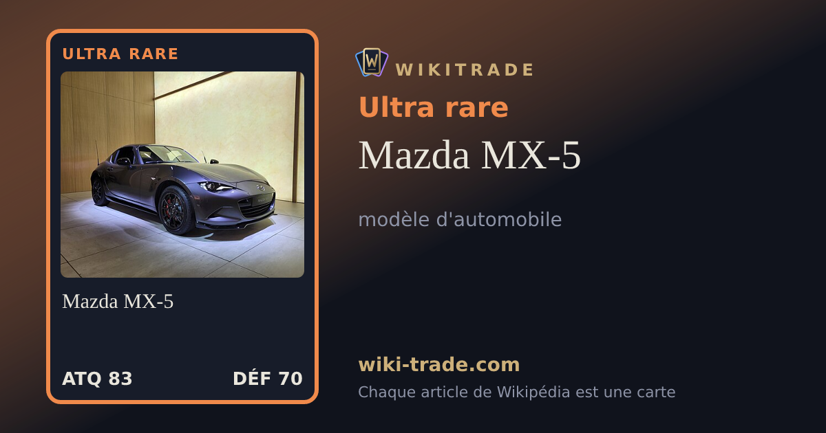 Mazda MX-5 — carte Ultra rare