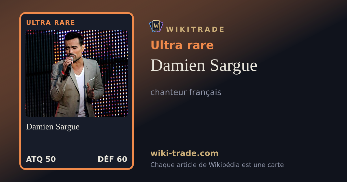 Damien Sargue — carte Ultra rare