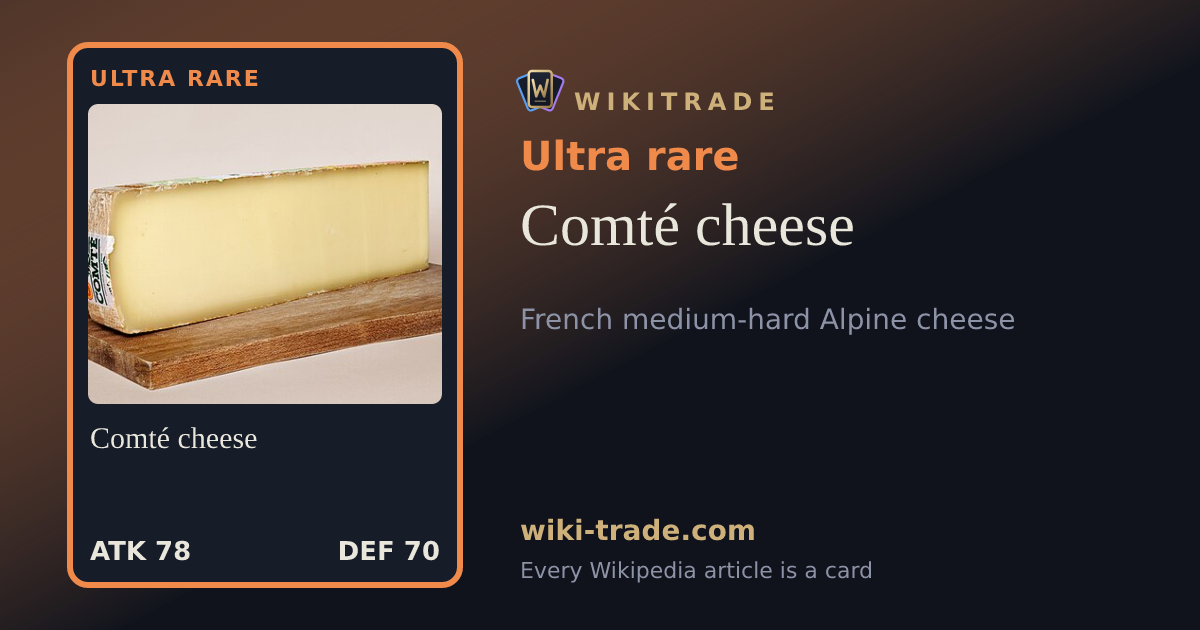 Comté cheese — Ultra rare card