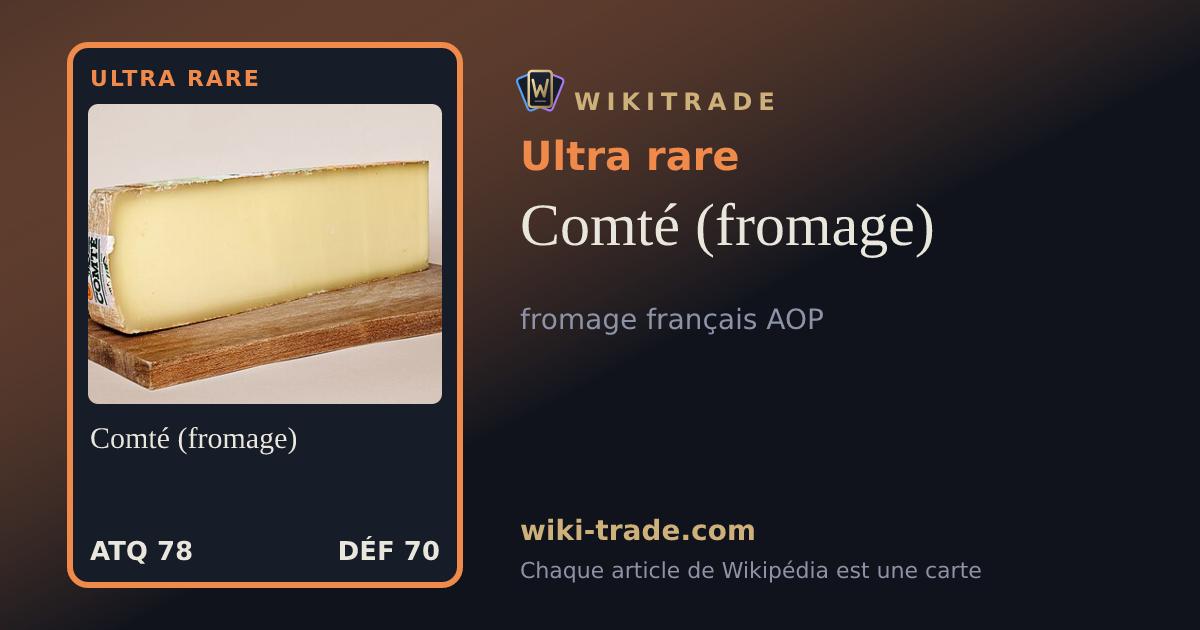 Comté (fromage) — carte Ultra rare