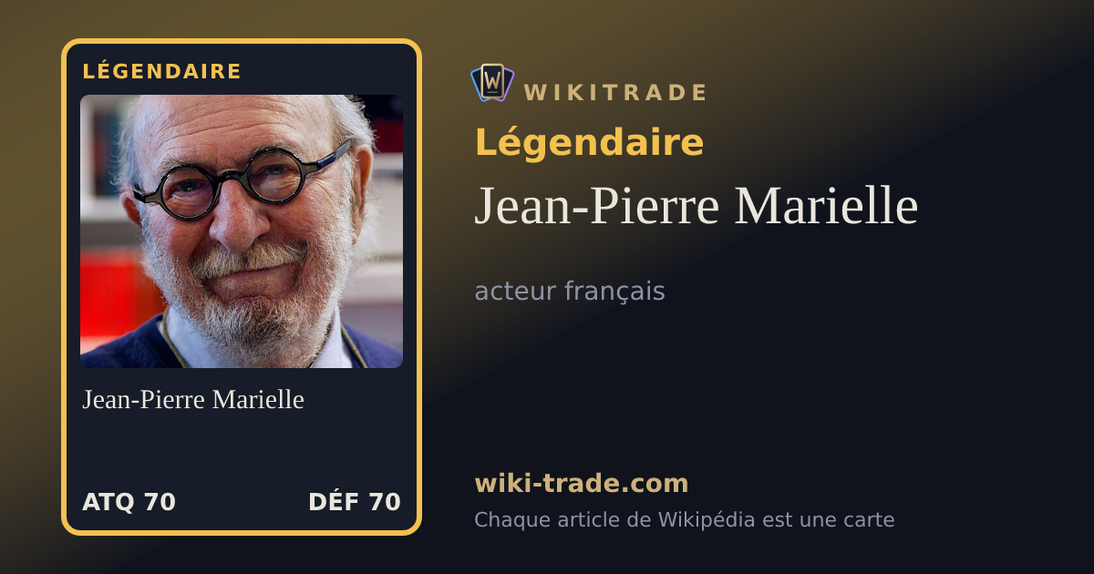 Jean-Pierre Marielle — carte Légendaire