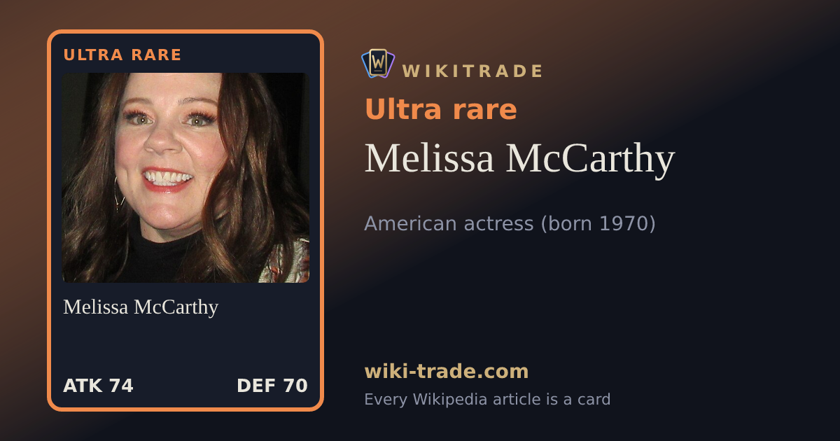 Melissa McCarthy — Ultra rare card