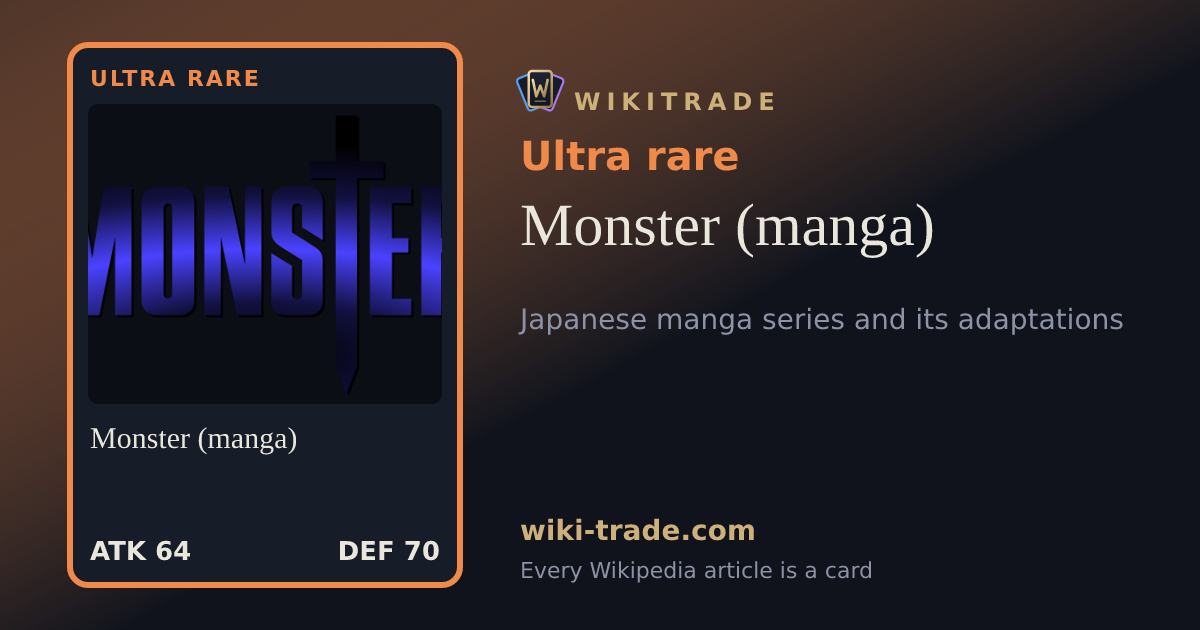 Monster (manga) — Ultra rare card
