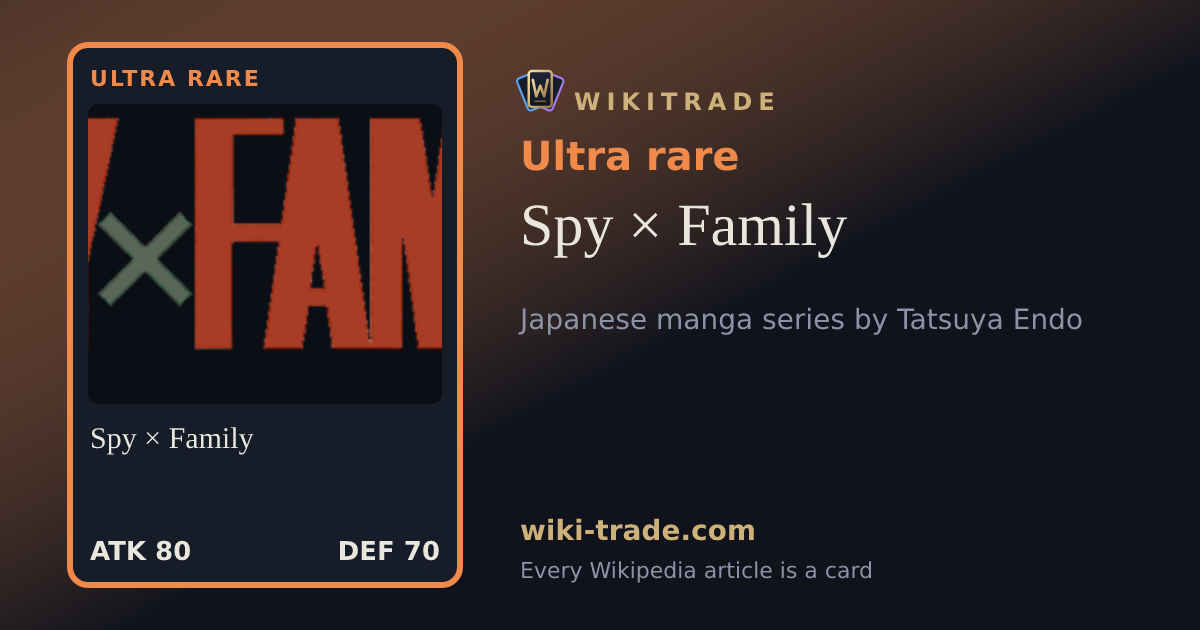 Spy × Family — Ultra rare card