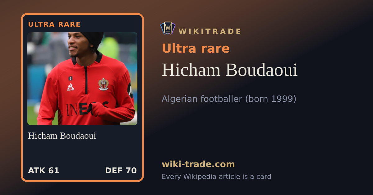 Hicham Boudaoui — Ultra rare card