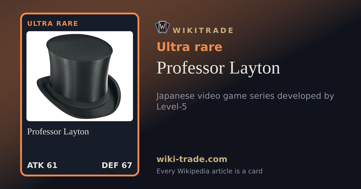Professor Layton — Ultra rare card