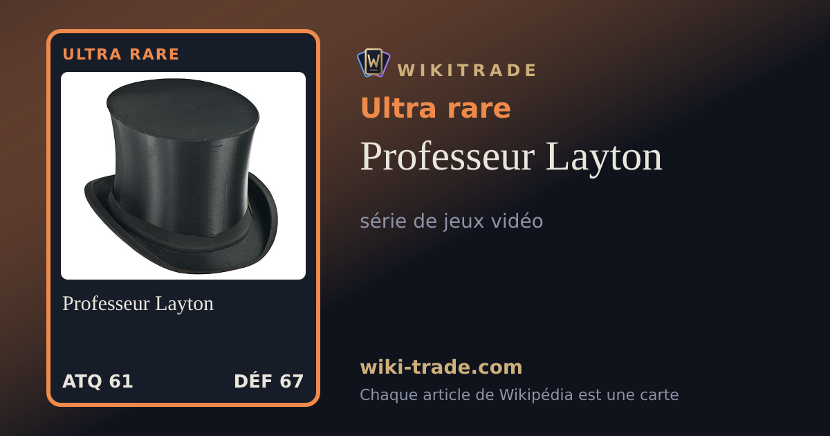 Professeur Layton — carte Ultra rare