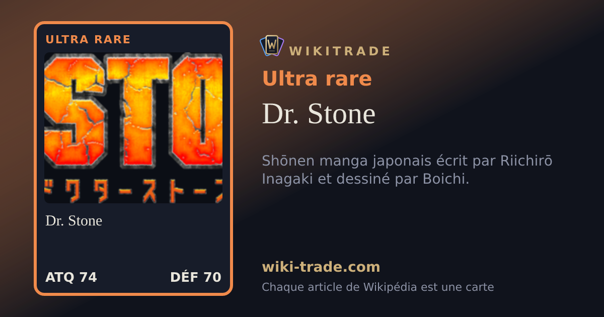 Dr. Stone — carte Ultra rare