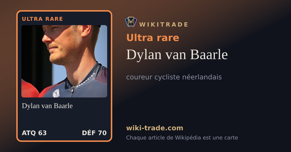 Dylan van Baarle — carte Ultra rare