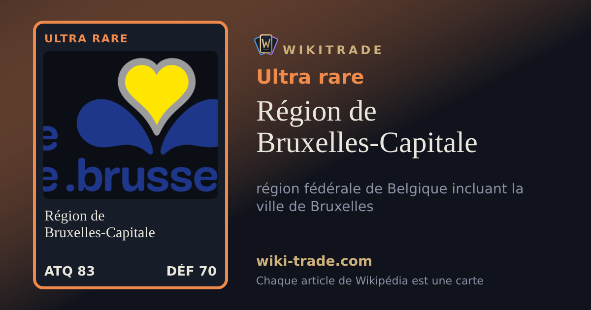 Région de Bruxelles-Capitale — carte Ultra rare
