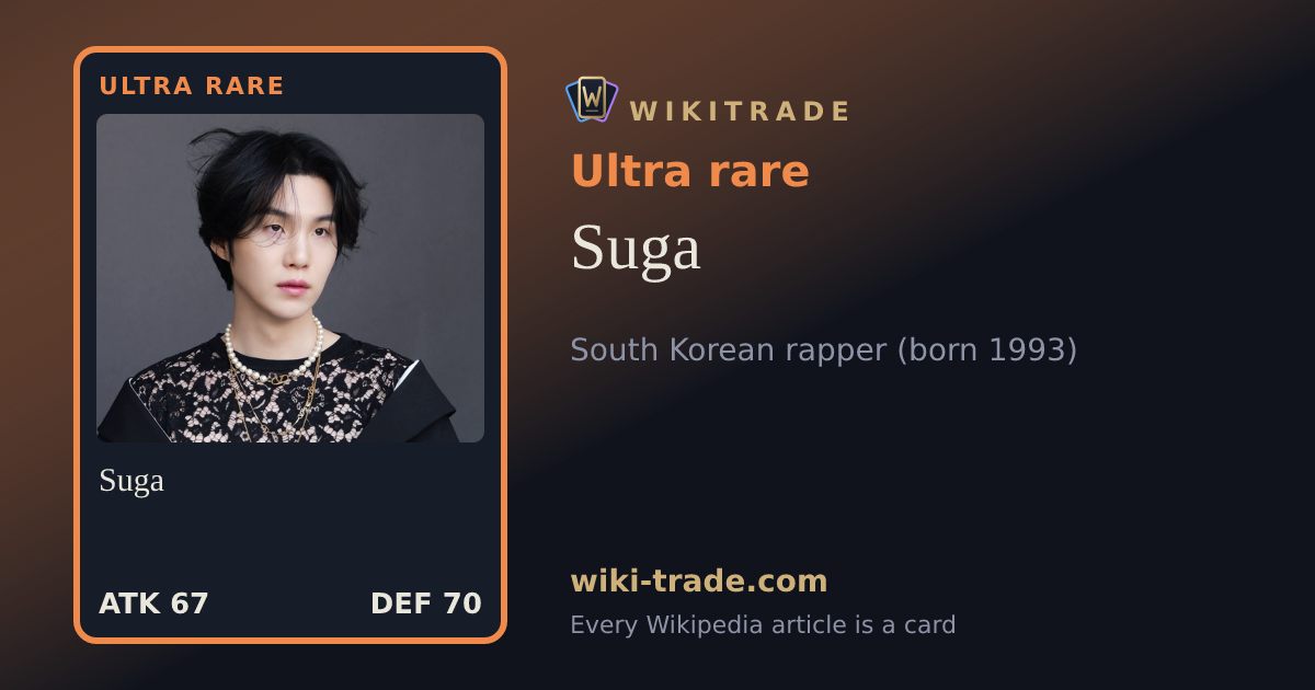 Suga — Ultra rare card