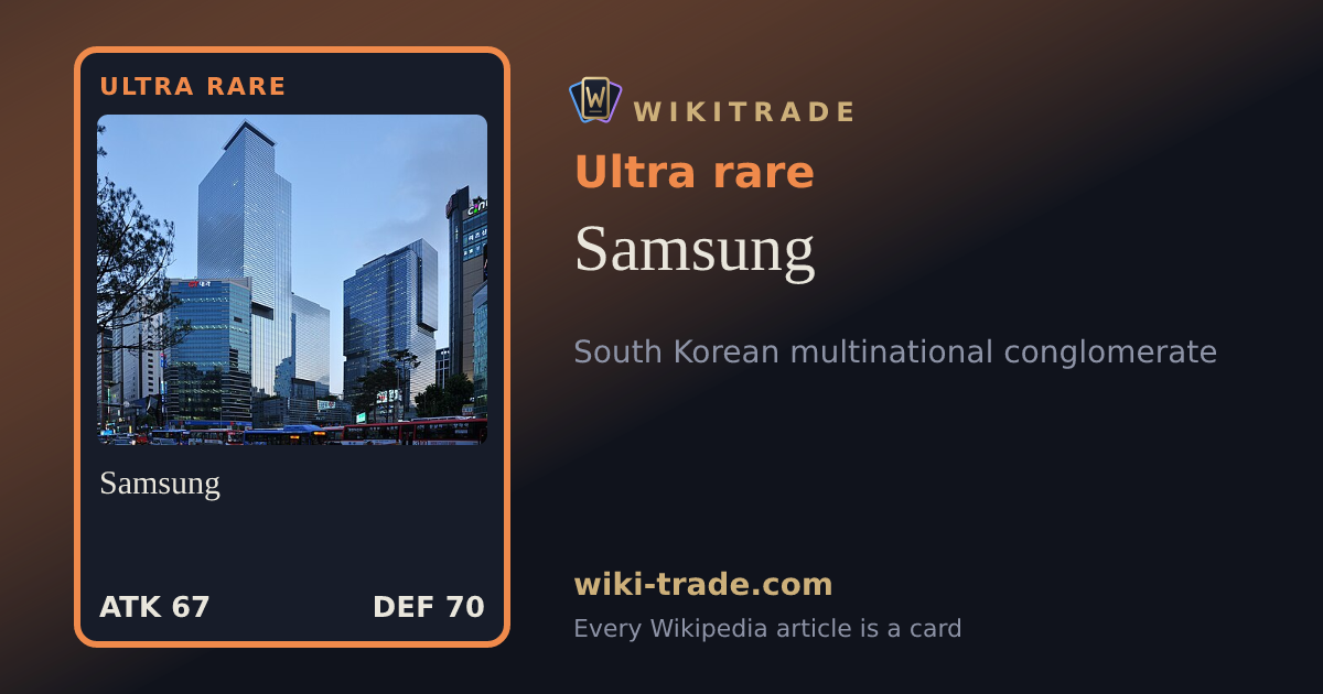 Samsung — Ultra rare card