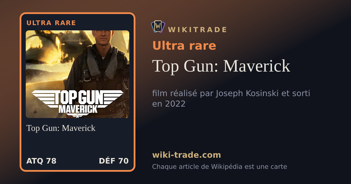 Top Gun: Maverick — carte Ultra rare